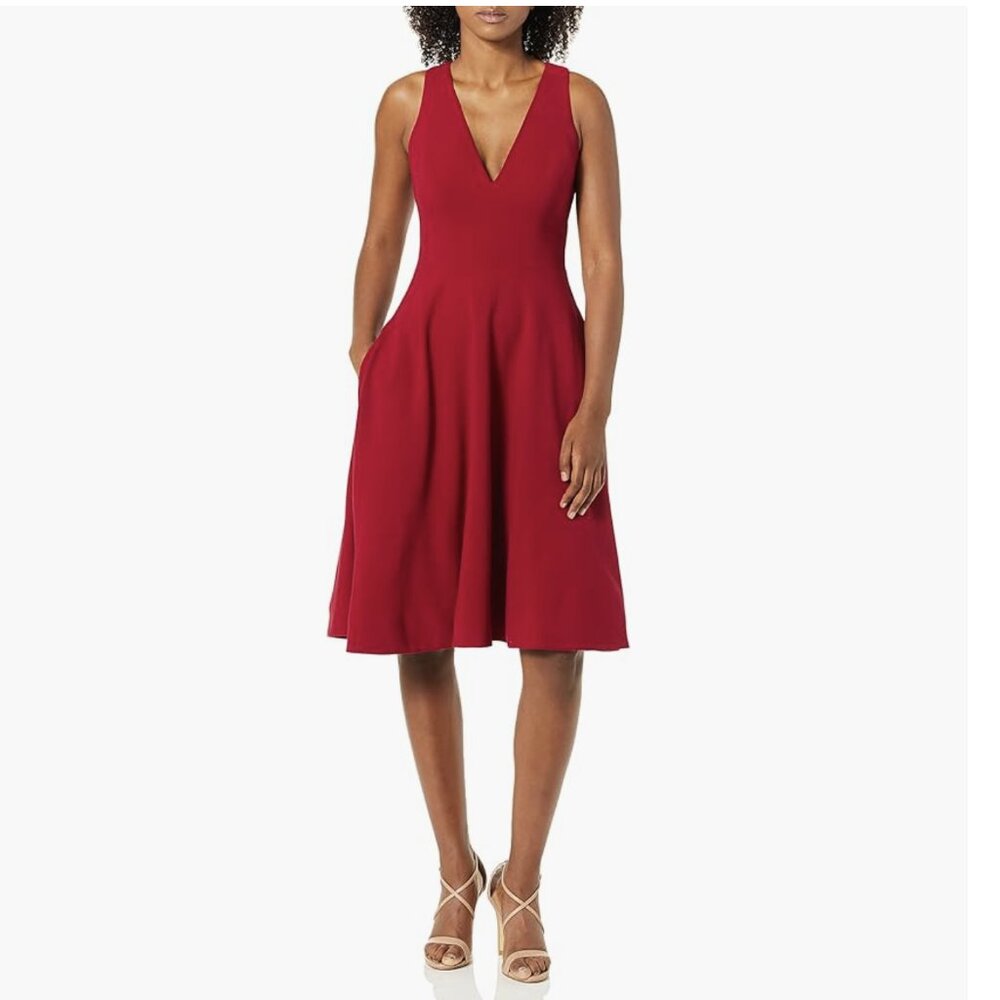 Dress the Population Catalina Dress NWT XL Garnet Red